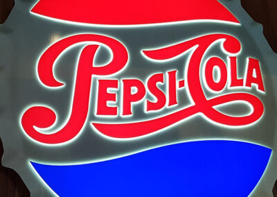 Ljósaskilti fyrir Pepsi Max