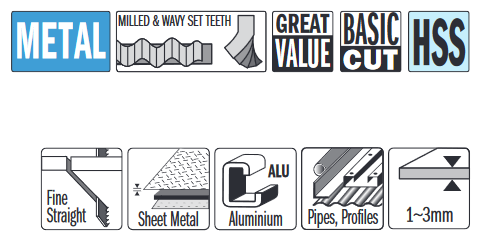 Stingsagarblöð 5st basic cut f. 1-3mm - Image 2